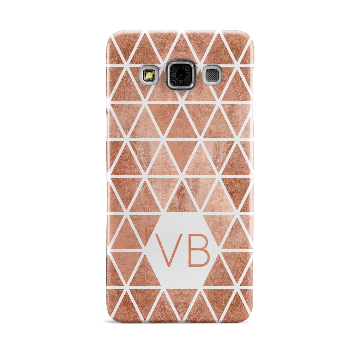 Personalised Copper Initials Samsung Galaxy A3 Case