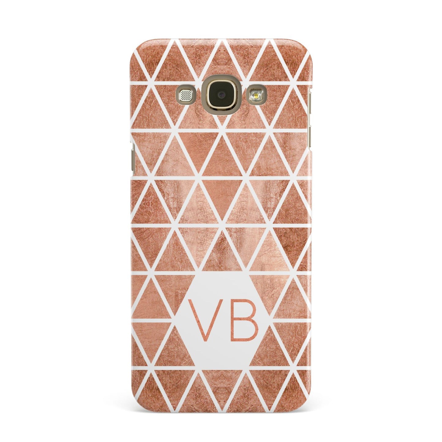 Personalised Copper Initials Samsung Galaxy A8 Case