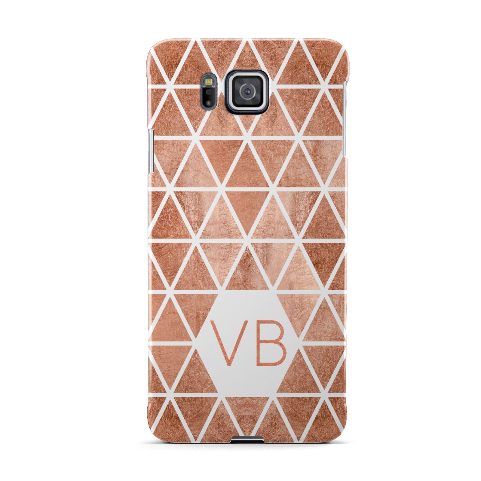 Personalised Copper Initials Samsung Galaxy Alpha Case