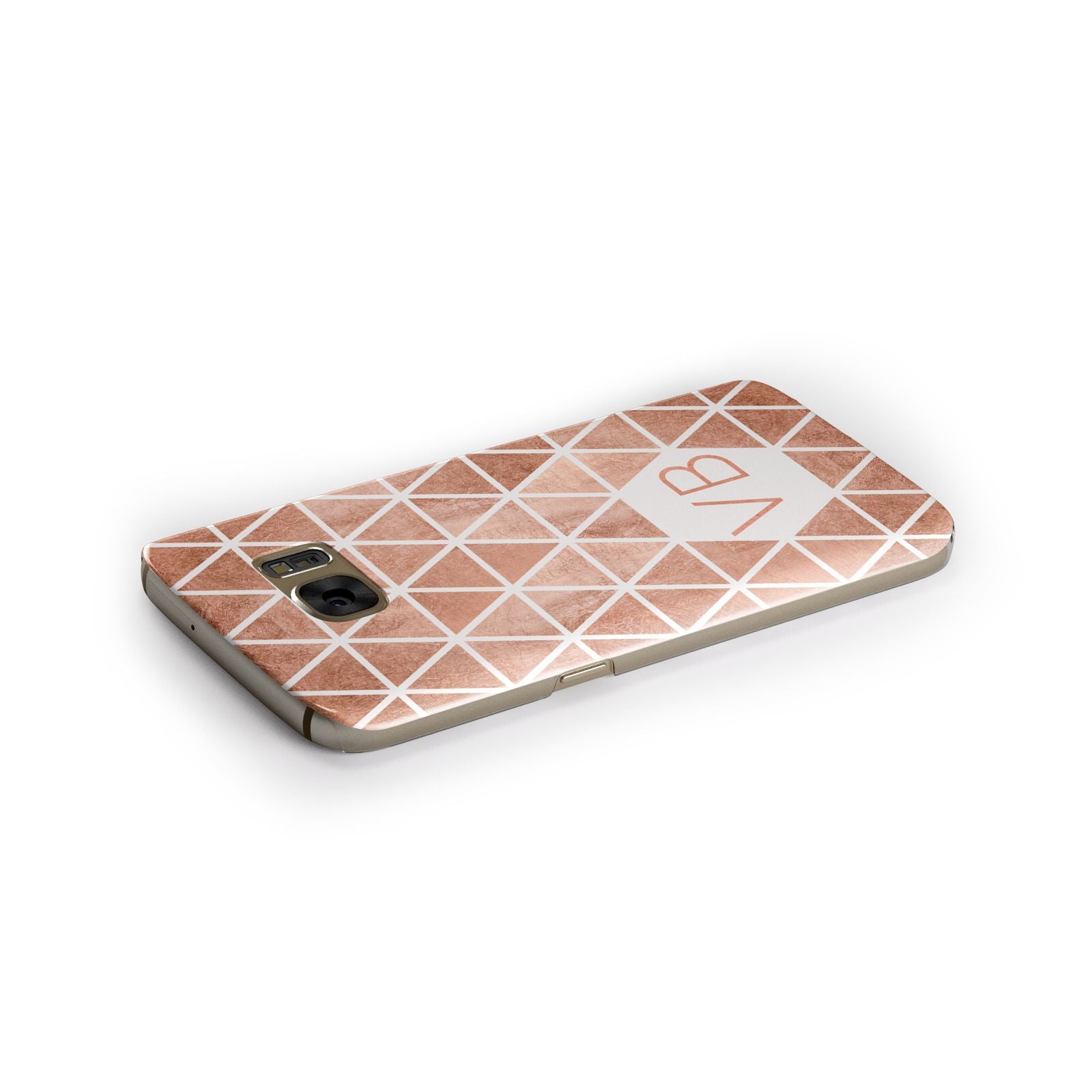 Personalised Copper Initials Samsung Galaxy Case Side Close Up