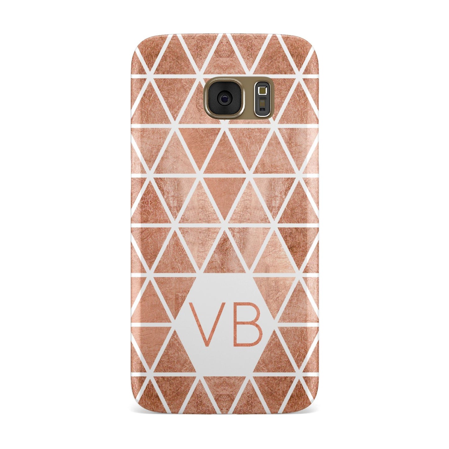 Personalised Copper Initials Samsung Galaxy Case