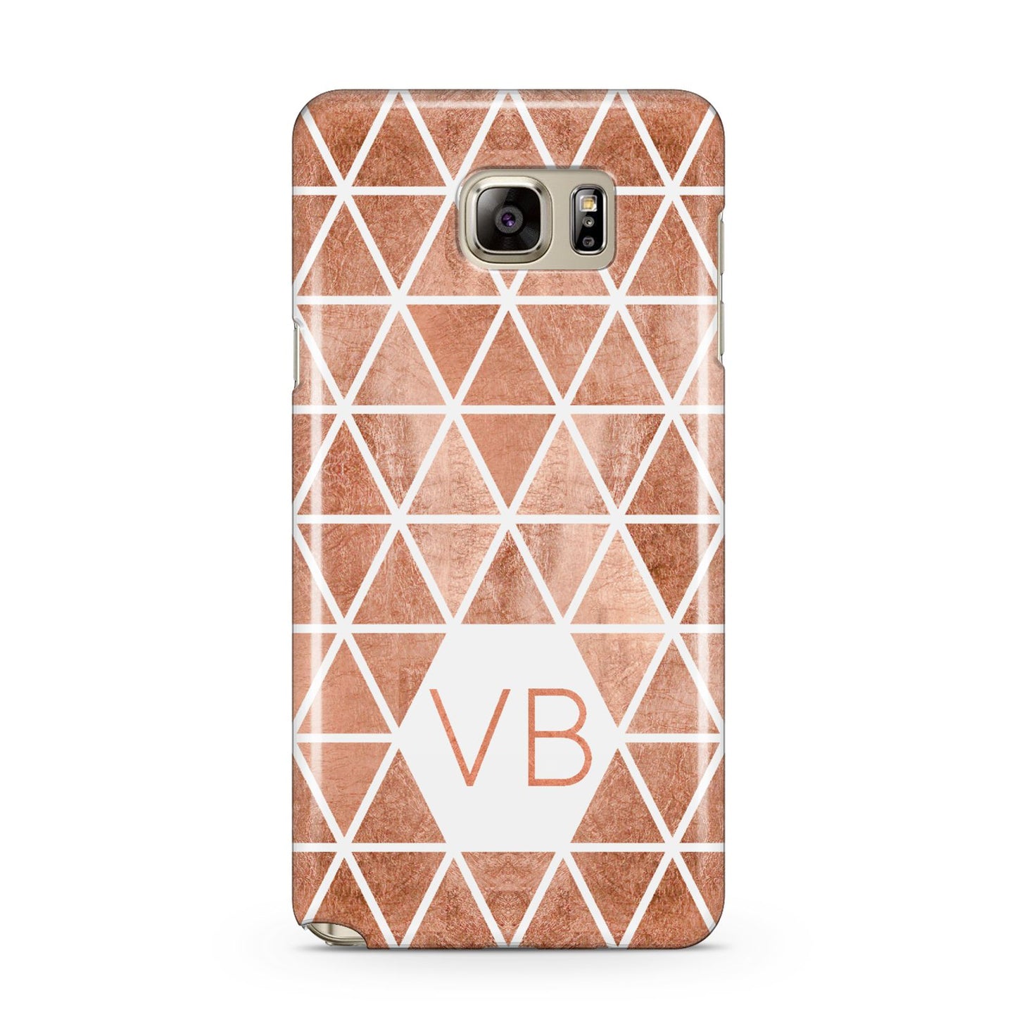 Personalised Copper Initials Samsung Galaxy Note 5 Case