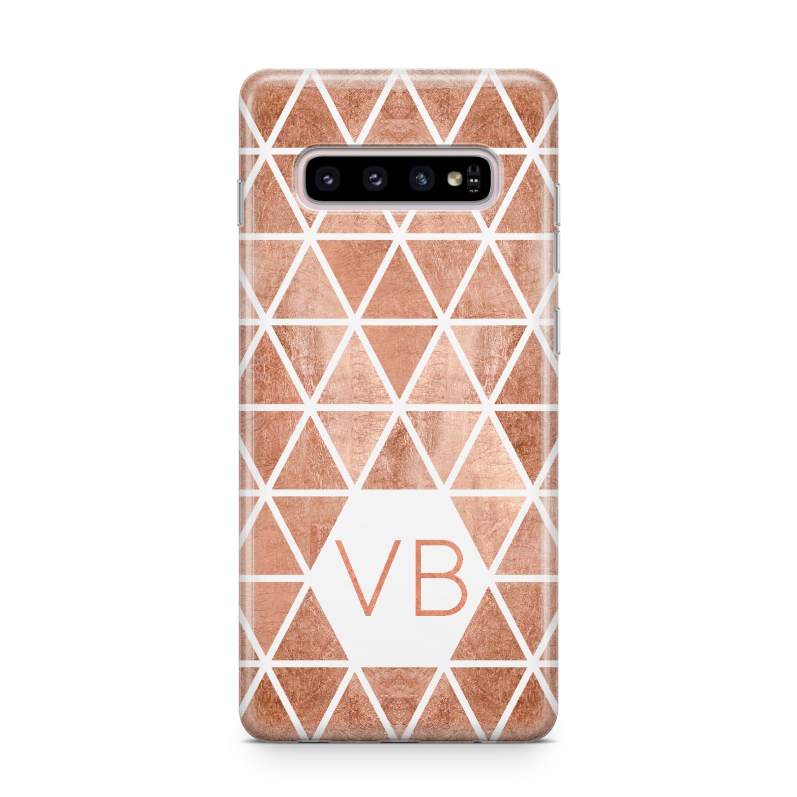 Personalised Copper Initials Samsung Galaxy S10 Plus Case