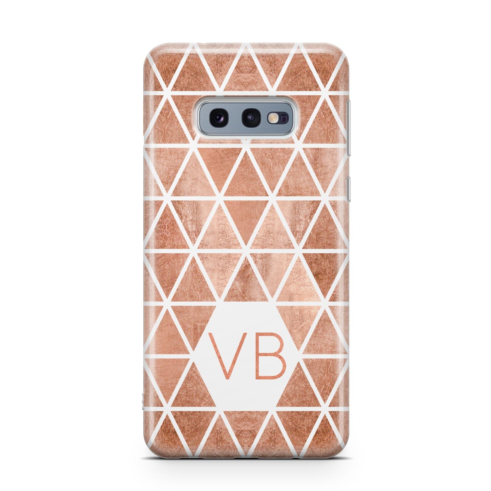 Personalised Copper Initials Samsung Galaxy S10E Case