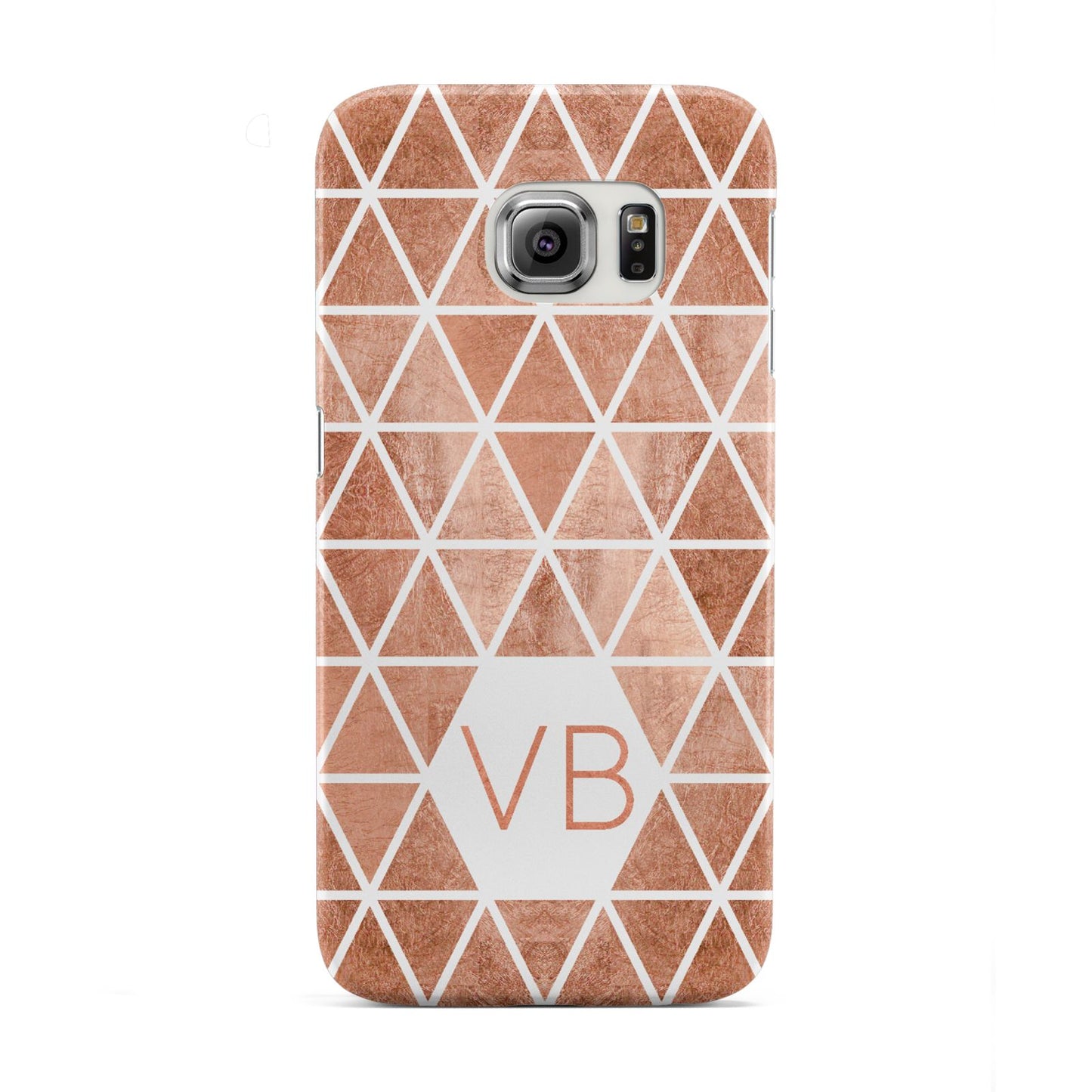 Personalised Copper Initials Samsung Galaxy S6 Edge Case