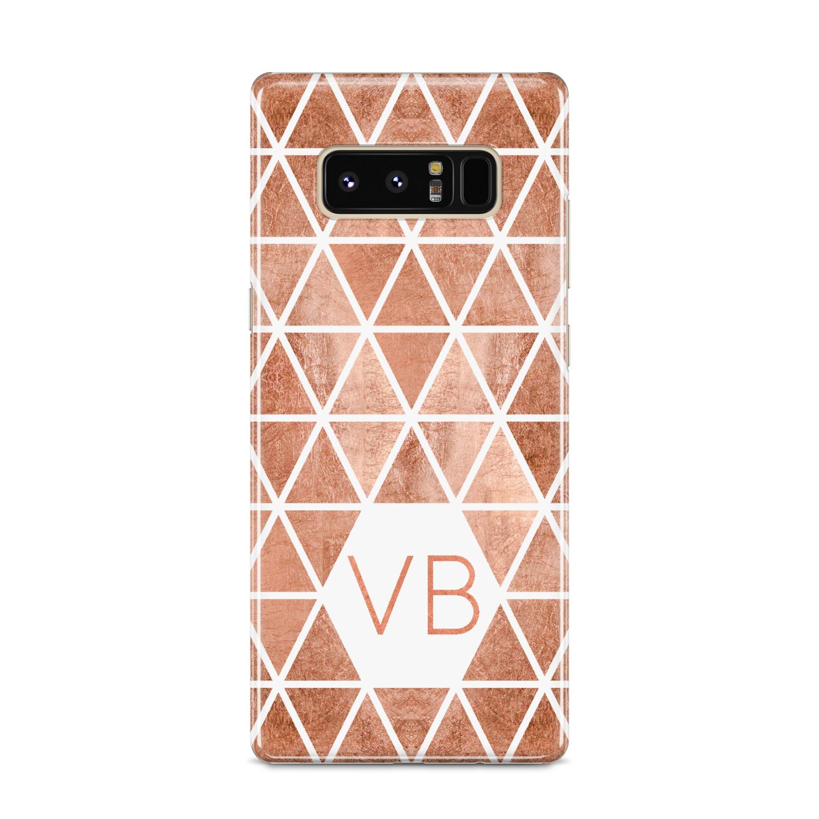Personalised Copper Initials Samsung Galaxy S8 Case