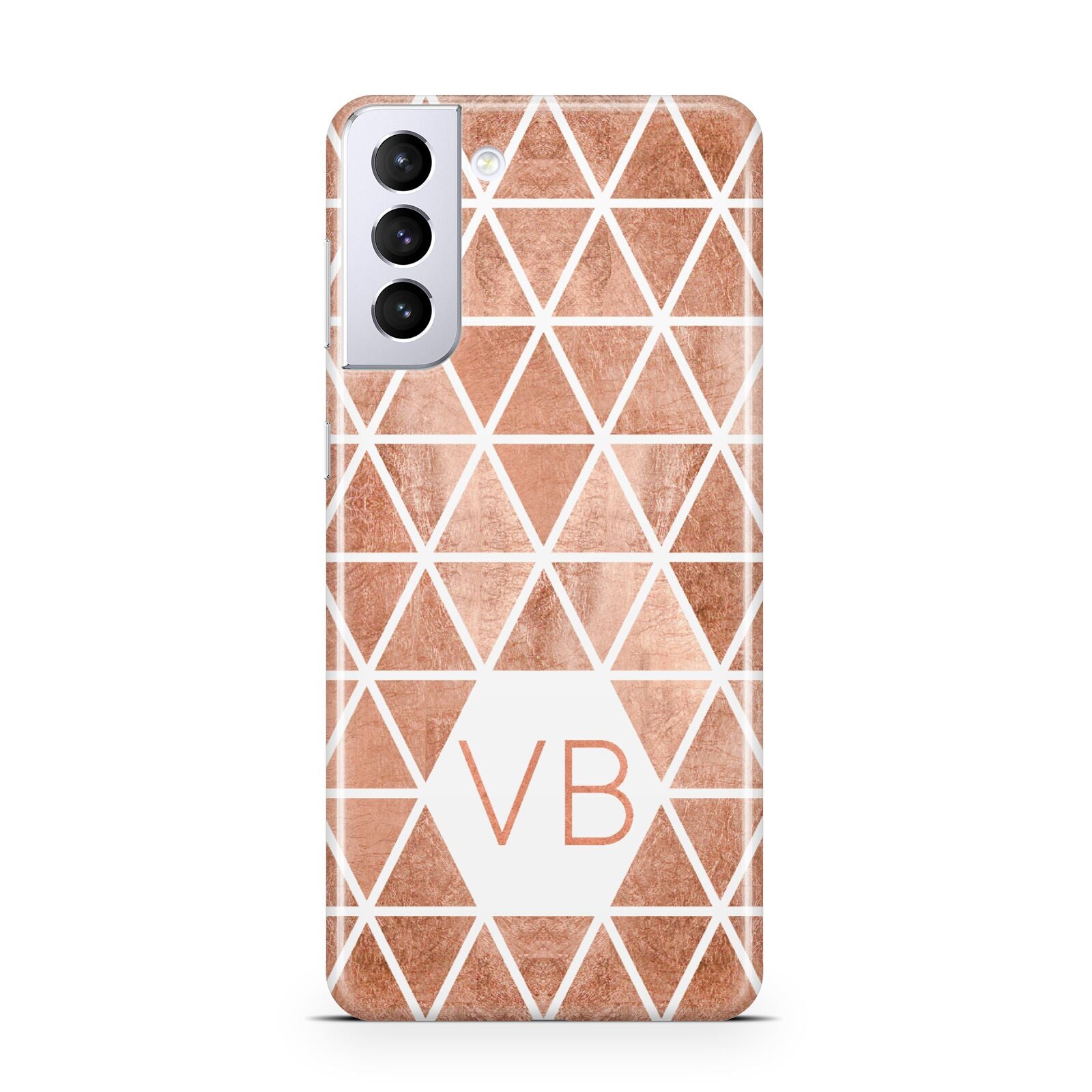 Personalised Copper Initials Samsung S21 Plus Case