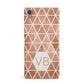 Personalised Copper Initials Sony Xperia Case