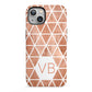 Personalised Copper Initials iPhone 13 Full Wrap 3D Tough Case