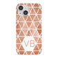 Personalised Copper Initials iPhone 13 Mini Full Wrap 3D Snap Case