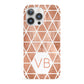 Personalised Copper Initials iPhone 13 Pro Full Wrap 3D Snap Case