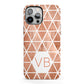 Personalised Copper Initials iPhone 13 Pro Max Full Wrap 3D Tough Case