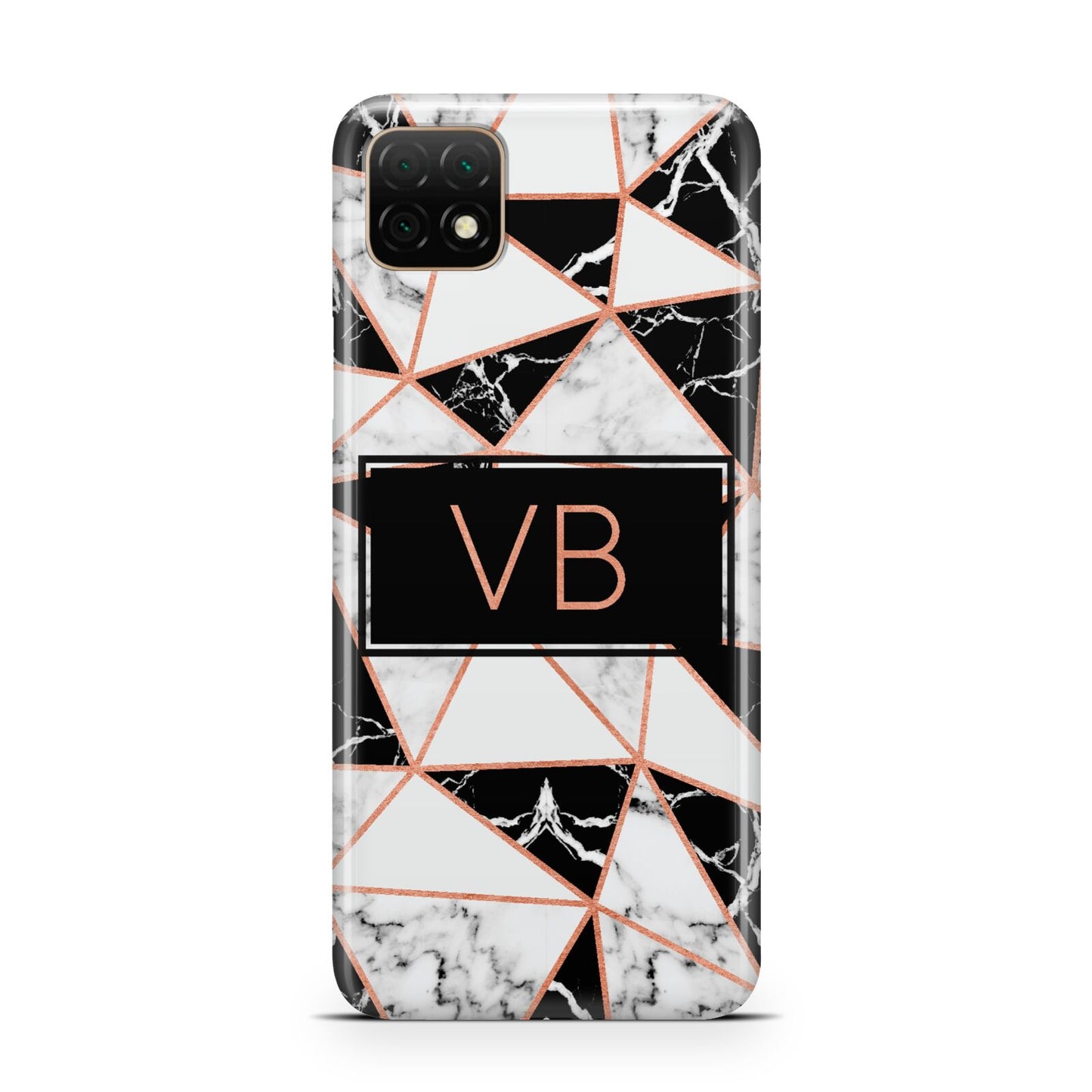 Personalised Copper Marble Initials Huawei Enjoy 20 Phone Case
