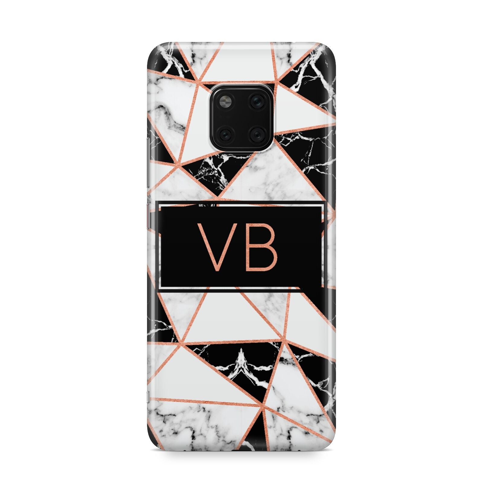 Personalised Copper Marble Initials Huawei Mate 20 Pro Phone Case