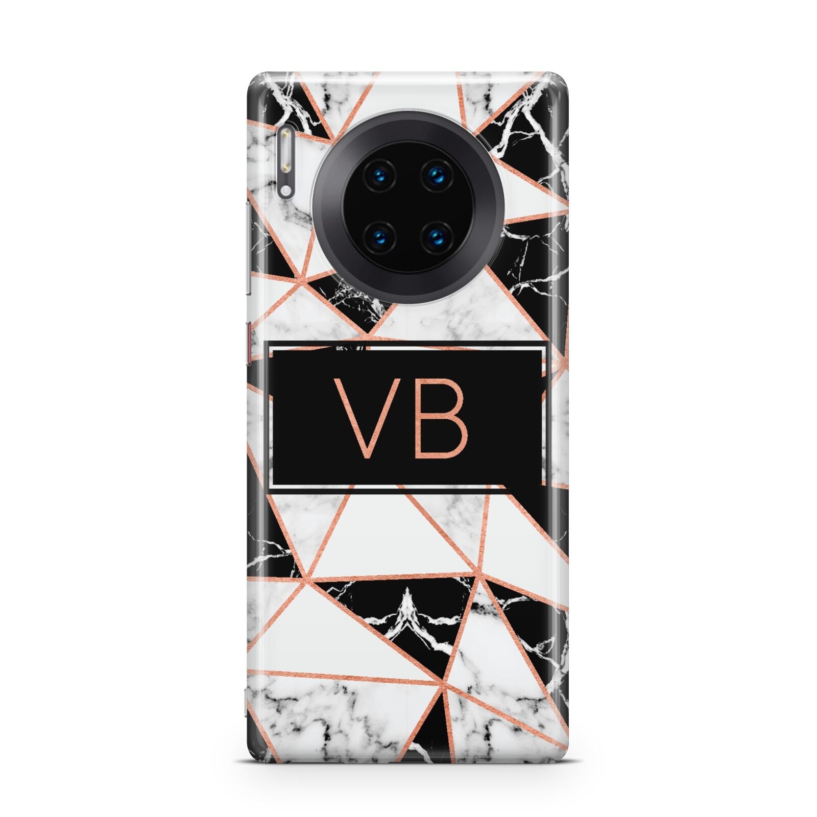Personalised Copper Marble Initials Huawei Mate 30 Pro Phone Case