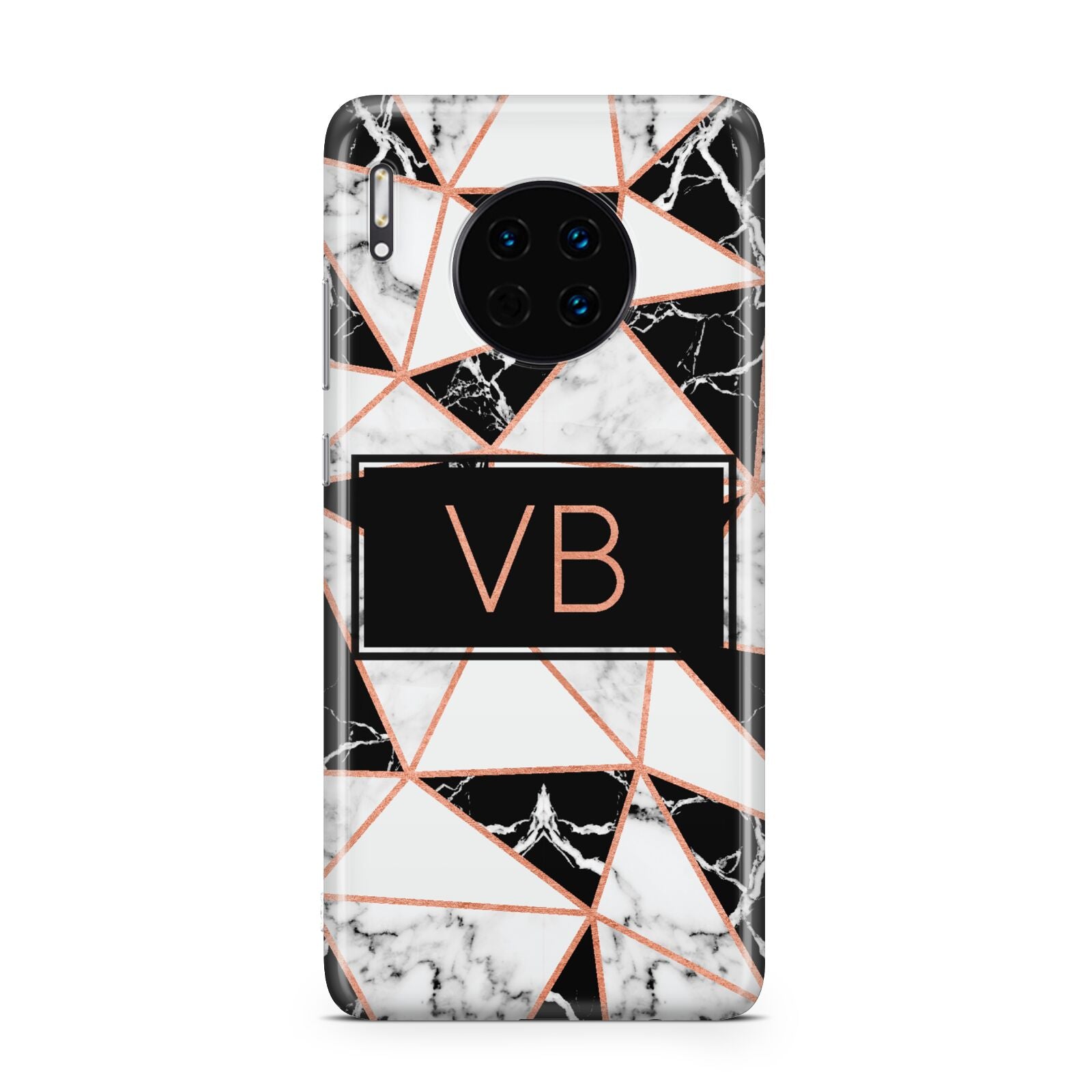 Personalised Copper Marble Initials Huawei Mate 30