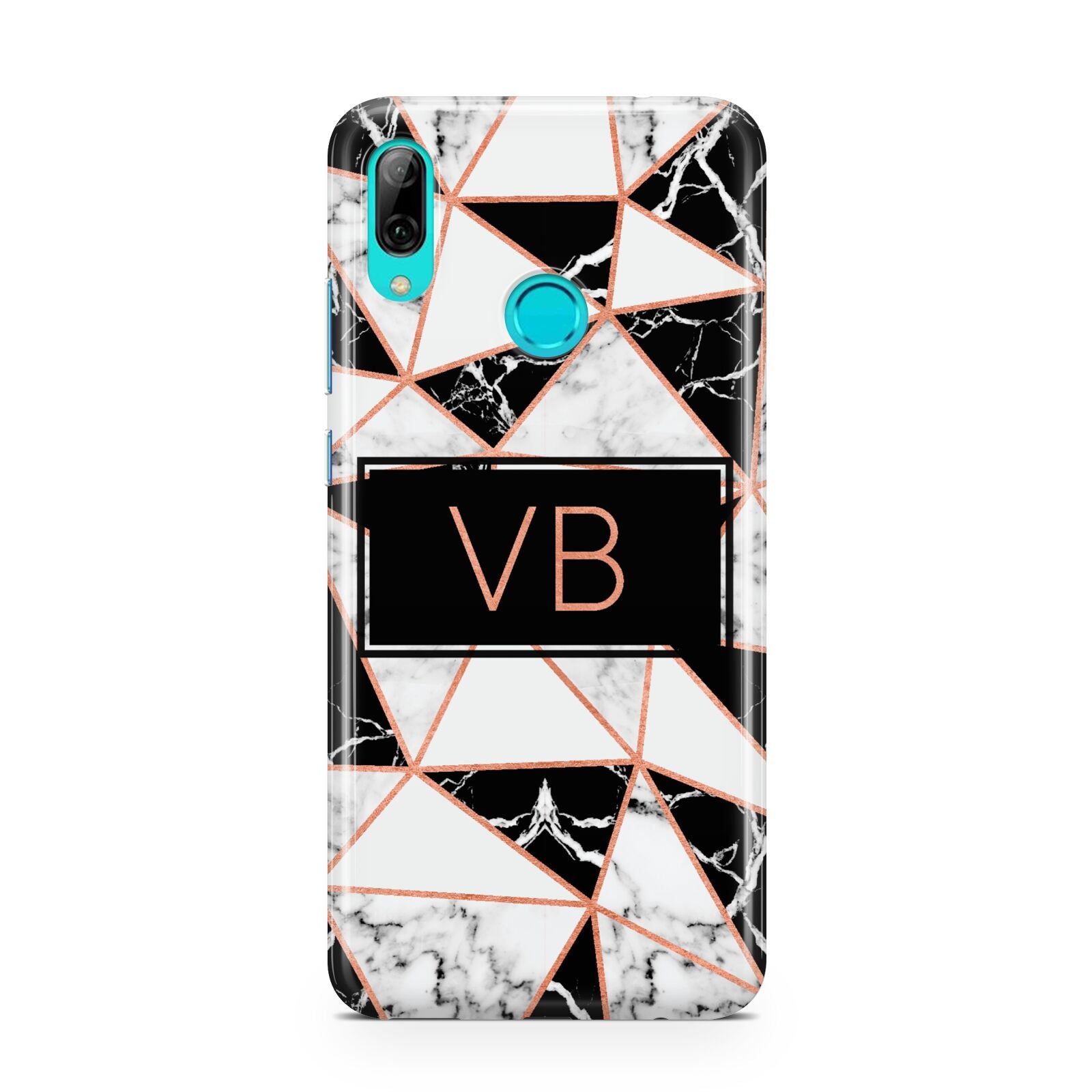 Personalised Copper Marble Initials Huawei P Smart 2019 Case