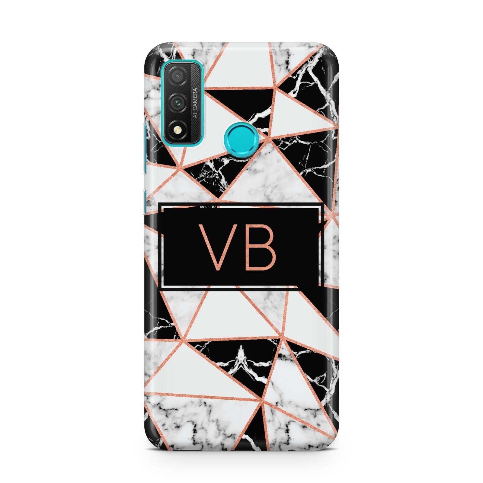 Personalised Copper Marble Initials Huawei P Smart 2020
