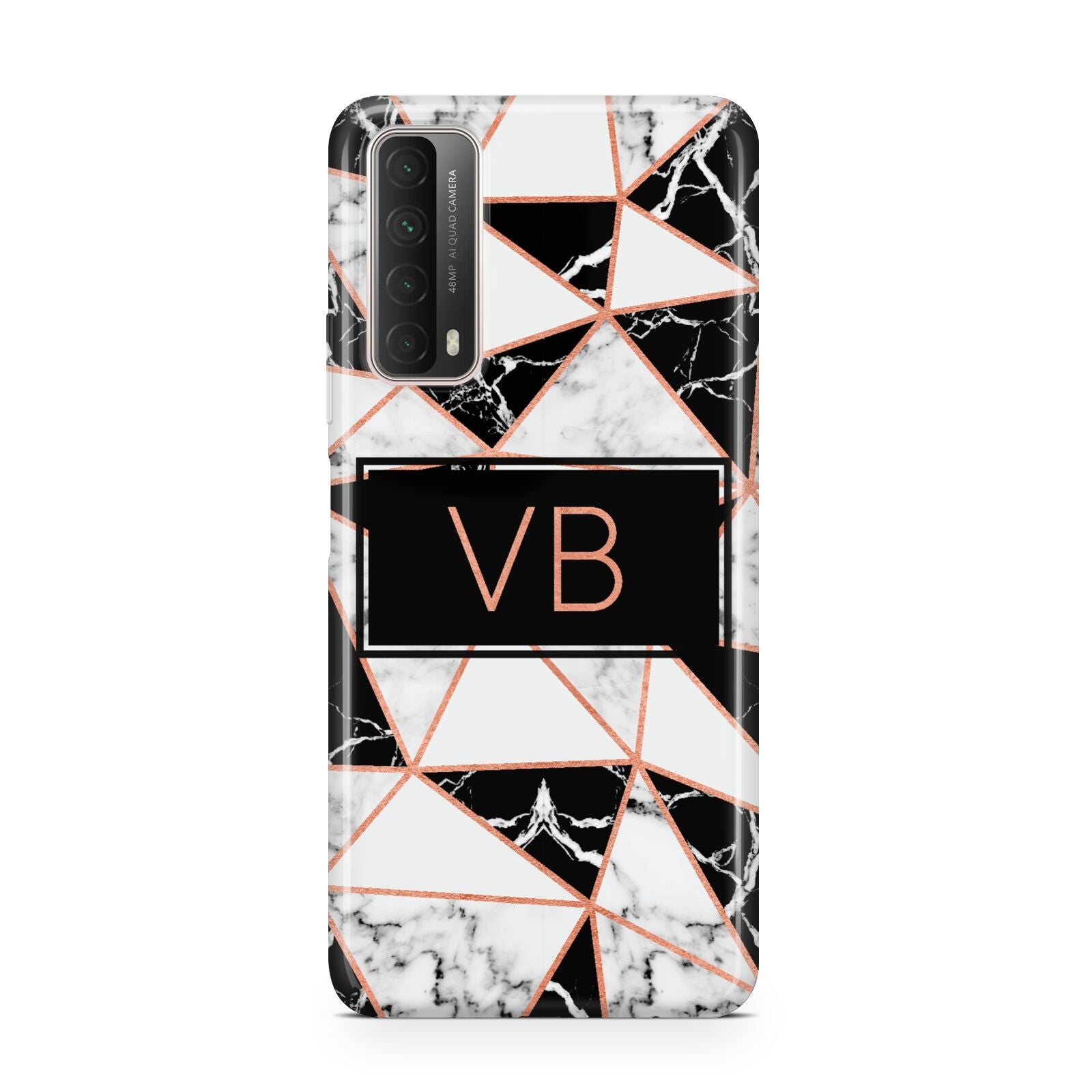 Personalised Copper Marble Initials Huawei P Smart 2021