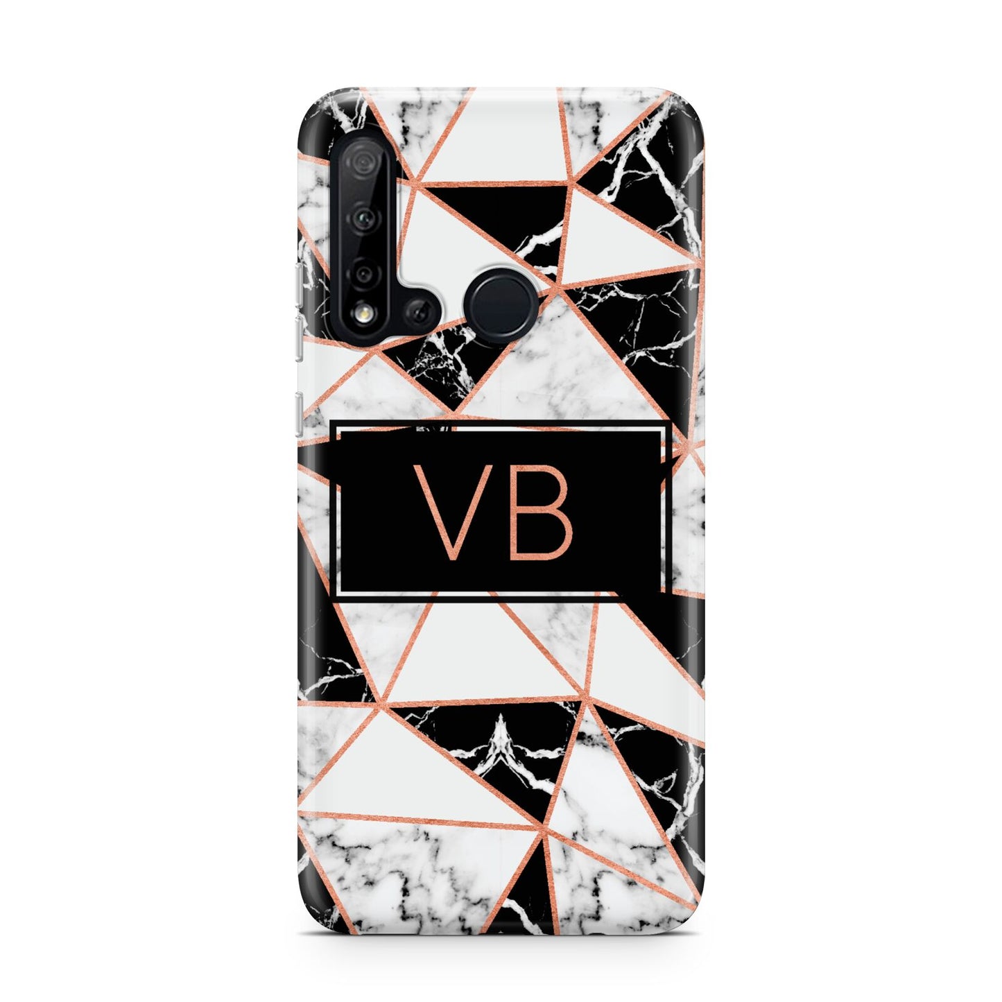 Personalised Copper Marble Initials Huawei P20 Lite 5G Phone Case