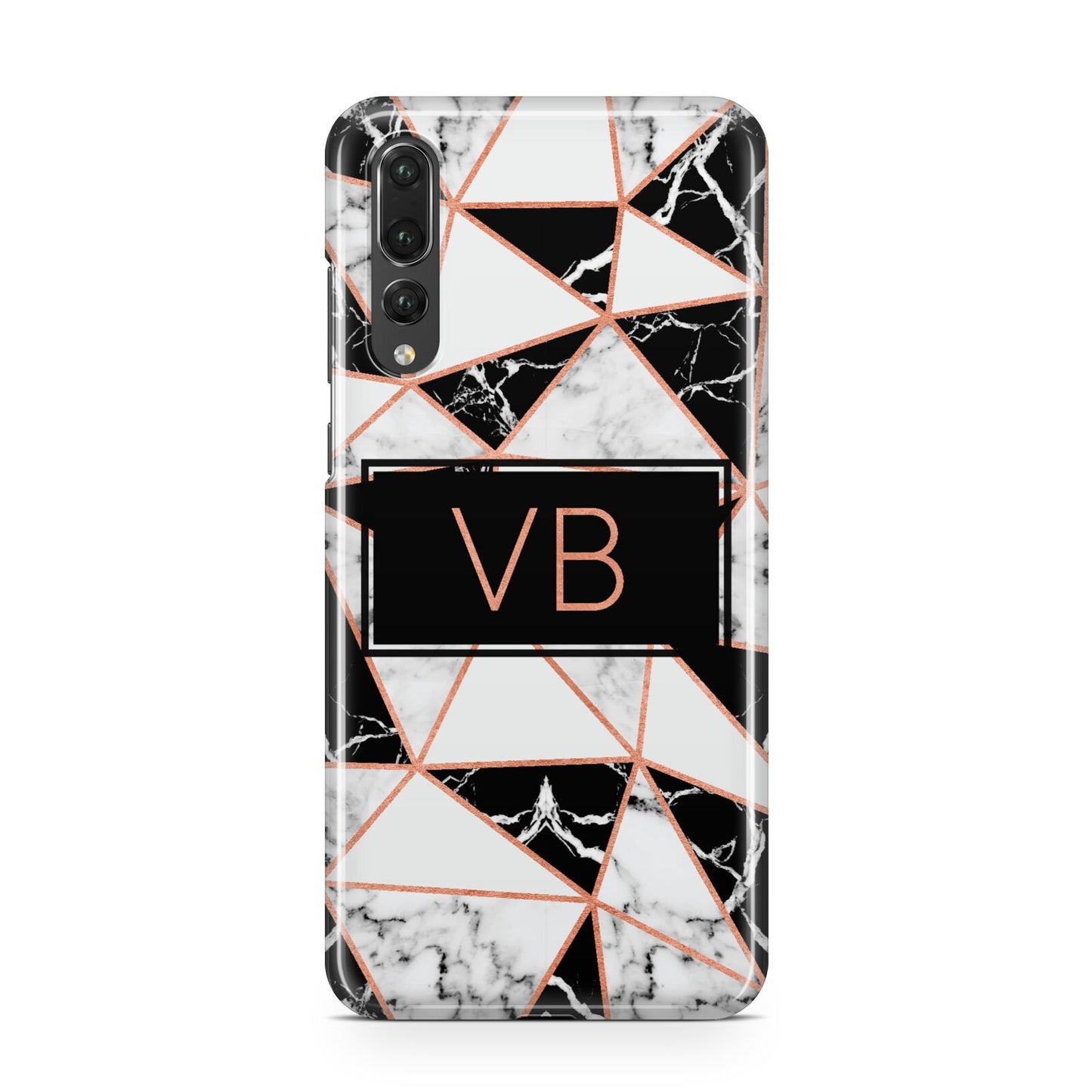 Personalised Copper Marble Initials Huawei P20 Pro Phone Case