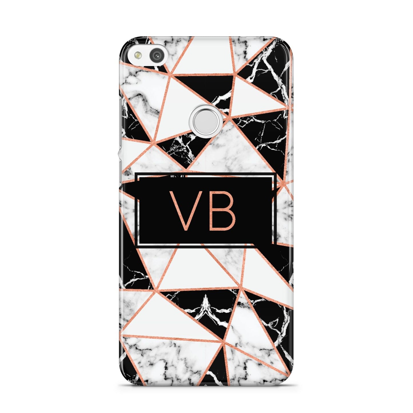 Personalised Copper Marble Initials Huawei P8 Lite Case