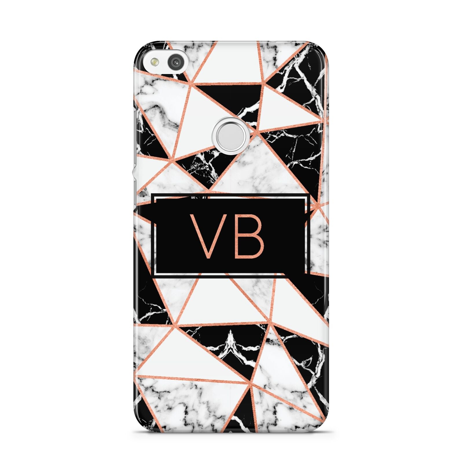 Personalised Copper Marble Initials Huawei P8 Lite Case