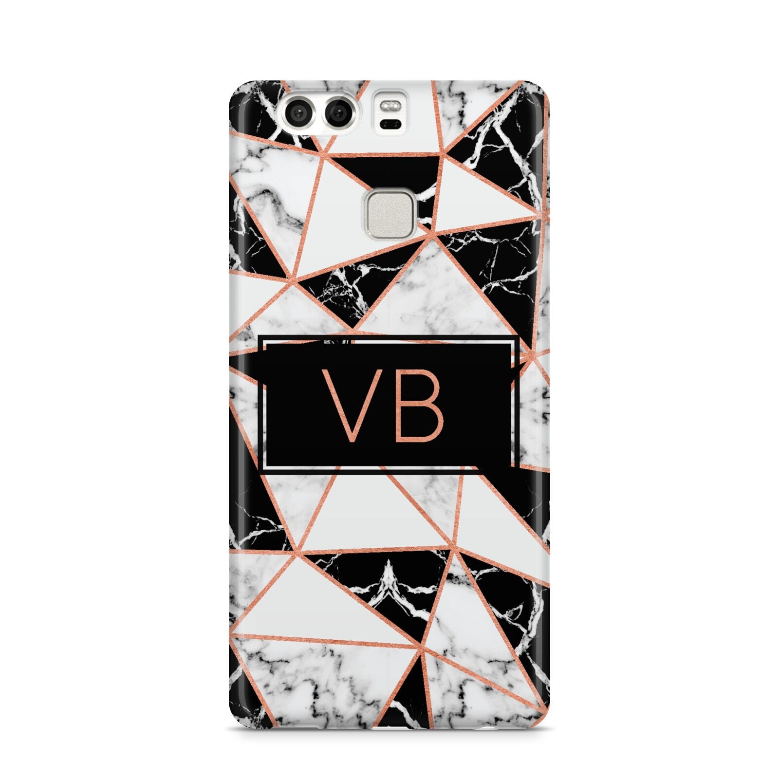 Personalised Copper Marble Initials Huawei P9 Case