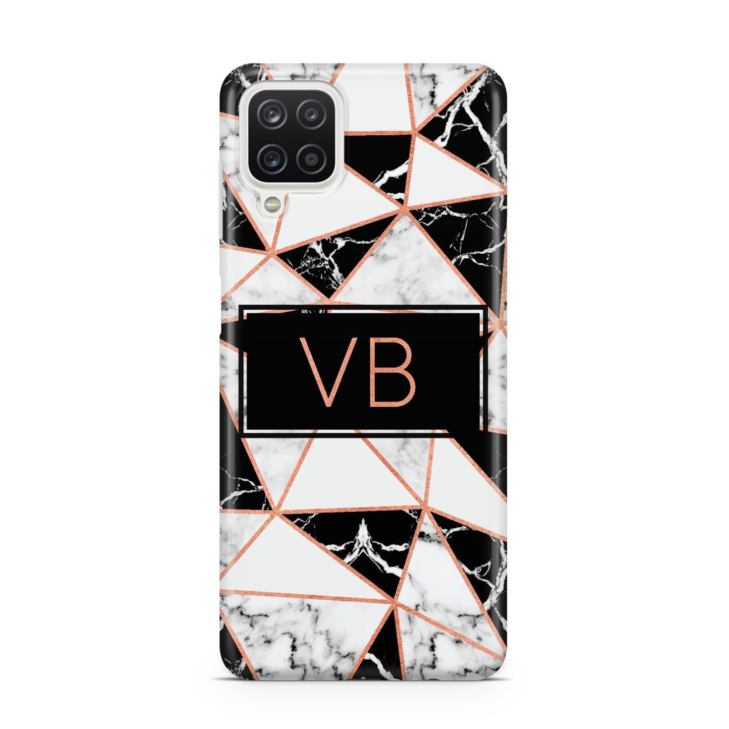 Personalised Copper Marble Initials Samsung M12 Case