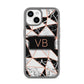 Personalised Copper Marble Initials iPhone 14 Clear Tough Case Starlight