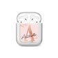 Personalised Copper Pink Marble AirPods Case