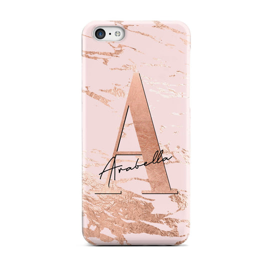 Personalised Copper Pink Marble Apple iPhone 5c Case