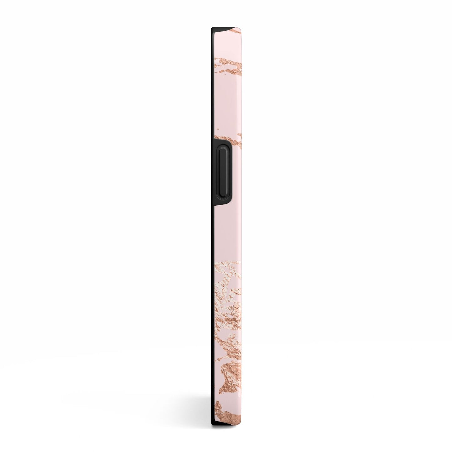 Personalised Copper Pink Marble iPhone 13 Side Image 3D Tough Case