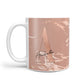 Personalised Copper Taupe Marble 10oz Mug Alternative Image 1