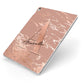 Personalised Copper Taupe Marble Apple iPad Case on Silver iPad Side View