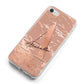 Personalised Copper Taupe Marble iPhone 8 Bumper Case on Silver iPhone Alternative Image