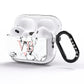 Personalised Coral Heart Initial Marble AirPods Pro Glitter Case Side Image