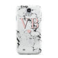 Personalised Coral Heart Initial Marble Samsung Galaxy S4 Case