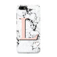 Personalised Coral Heart Initialled Marble Huawei Y5 Prime 2018 Phone Case