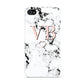 Personalised Coral Initials Heart Marble Apple iPhone 4s Case