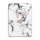 Personalised Coral Initials Lips Marble Apple iPad Grey Case