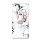 Personalised Coral Initials Lips Marble Huawei P8 Lite Case