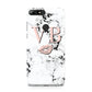 Personalised Coral Initials Lips Marble Huawei Y7 2018