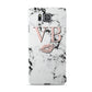 Personalised Coral Initials Lips Marble Samsung Galaxy Alpha Case