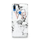 Personalised Coral Initials Marble Crown Huawei P Smart Z