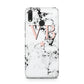 Personalised Coral Initials Star Marble Huawei Y9 2019