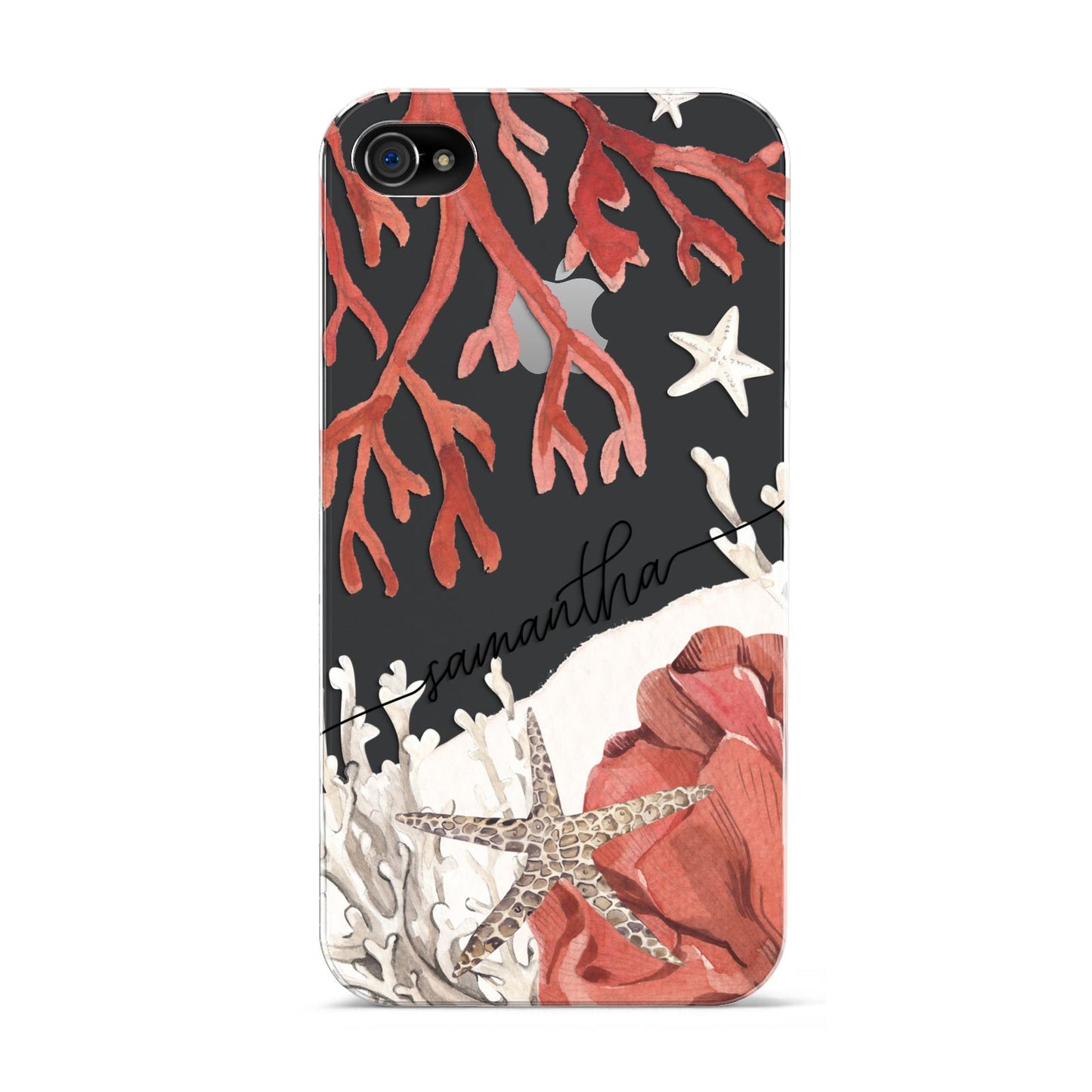 Personalised Coral Reef Name Apple iPhone 4s Case