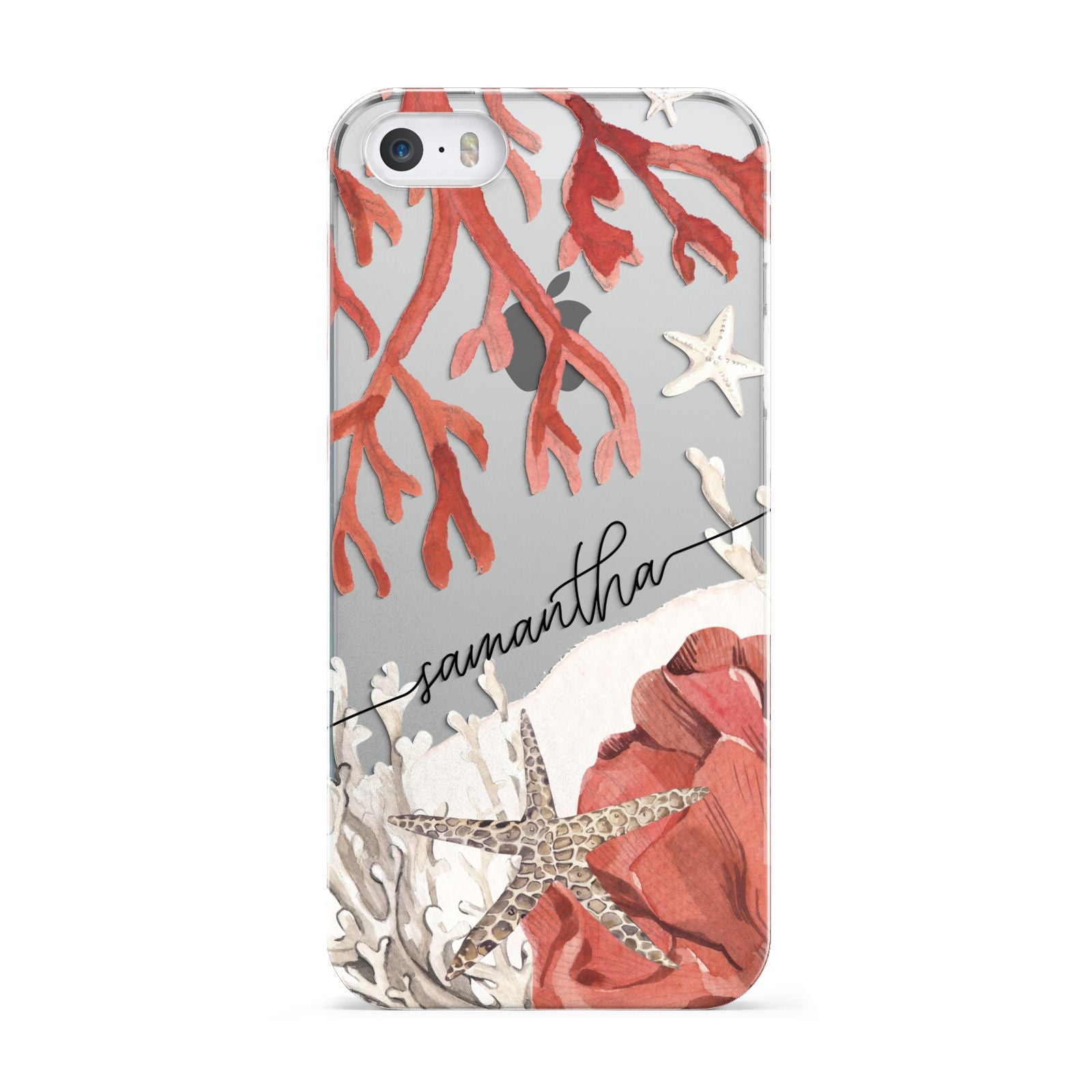 Personalised Coral Reef Name Apple iPhone 5 Case