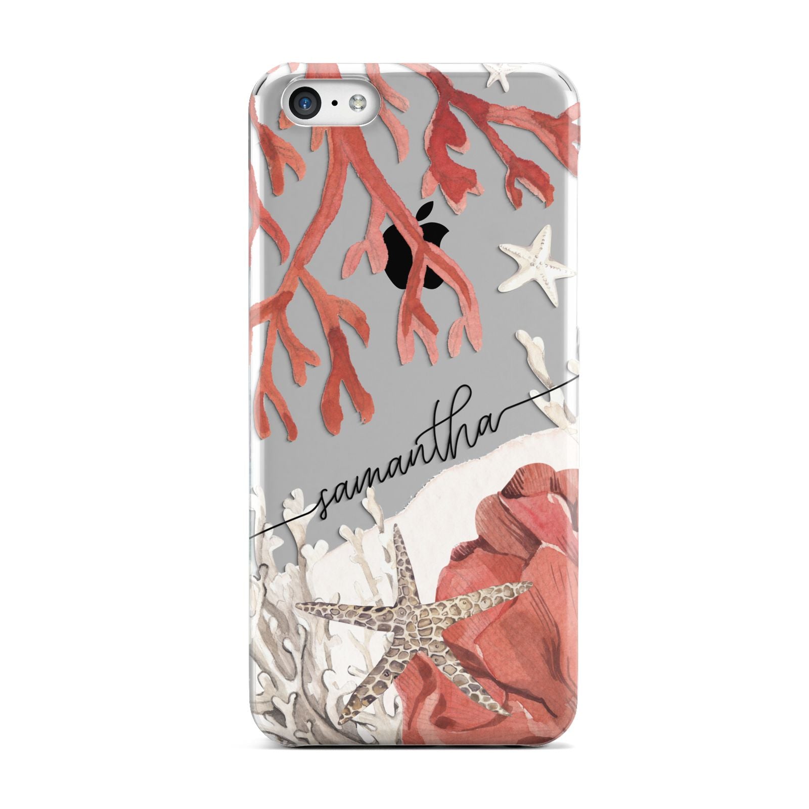 Personalised Coral Reef Name Apple iPhone 5c Case