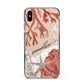 Personalised Coral Reef Name Apple iPhone Xs Max Impact Case Black Edge on Gold Phone